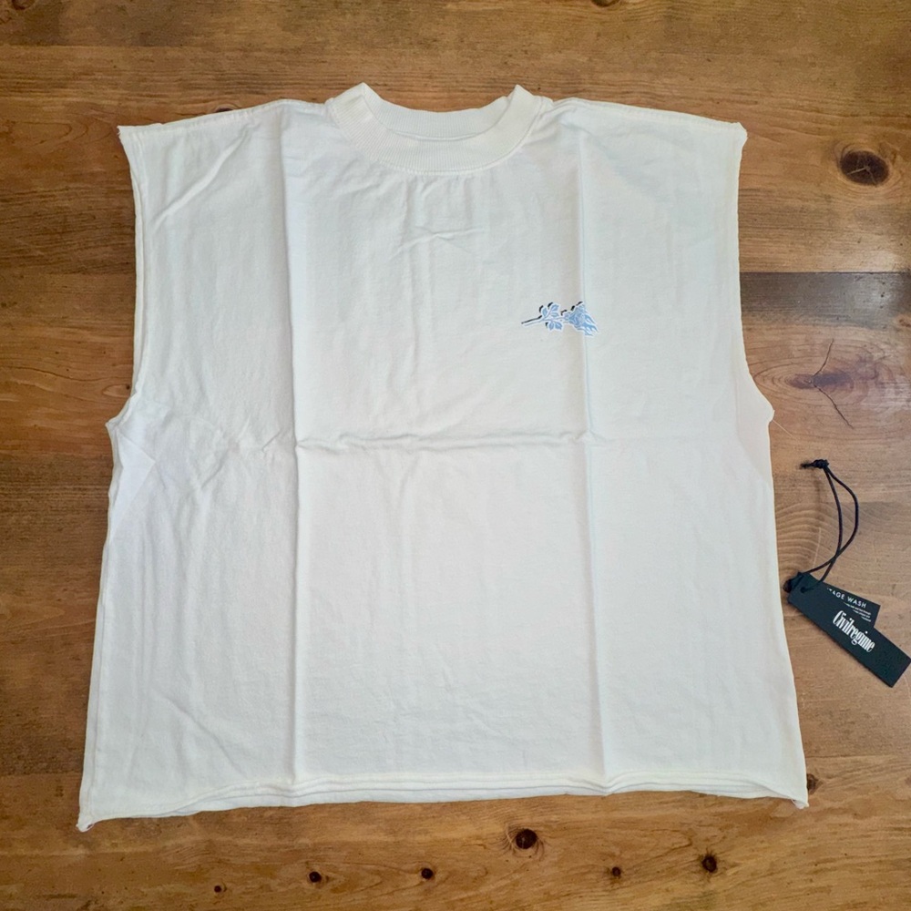Civil Regime Concrete Blue 199X Cut Off Graphic Butter Men's T-Shirt